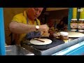 French Street Food In Paris Banana Nutella Crepes With Almond And Coconut