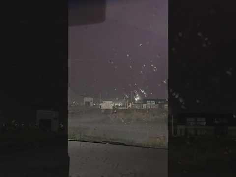 Lluvia en Añelo, Neuquén, Argentina