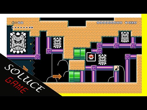 20 Seconds: Thwomp Temple Run - Super Mario Maker 2 - Soluce Game
