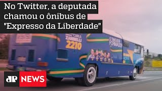 TRE-SP condena Carla Zambelli por propaganda irregular em ônibus