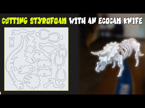 Cutting Styrofoam with Ecocam CNC Knifevideo thumb