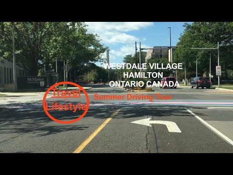 🇨🇦Summer Driving Tour (5Sept2021)-Westdale Village in Hamilton Ontario Canada