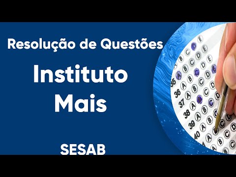 INSTITUTO MAIS - RESOLUÇÃO DE QUESTÕES
