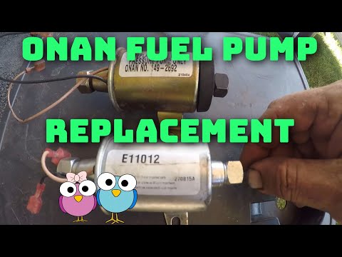 Onan Quiet diesel 7500 fuel pump replacement- This could be your problem!