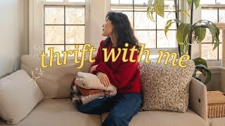 few days in my life | cottagecore thrift haul, vintage antique shops packing orders, new fujifilm!