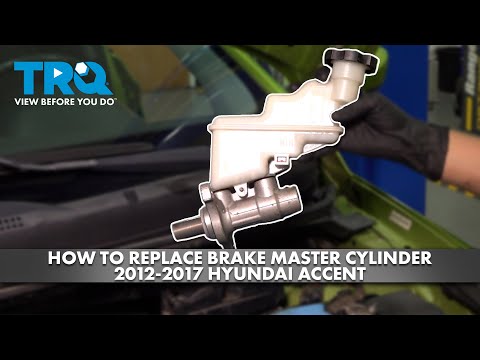 How to Replace Brake Master Cylinder 2012-2017 Hyundai Accent