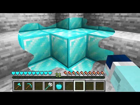 minecraft AMA dokunduğum her şey elmasa dönüşüyor