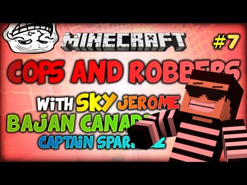 Cops and Robbers ep.7 "Reading? BAZINGA!!" w/ Sky, CaptainSparklez, Fluffy and BajanCanadian