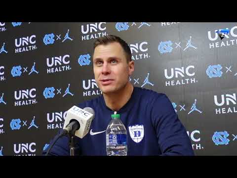 Jon Scheyer Duke vs UNC Postgame Press Conference