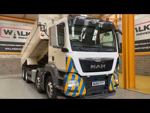 New In Stocklist For Sale: MAN TGS 32.400 *EURO 6* 8X4 ALUMINIUM INSULATED TIPPER – 2017 – WU66 FFP