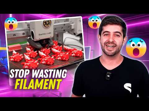 Multicolor 3D Printing Hacks! How to Reduce Waste on BambuLab Printers by up to 70%