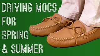 Driving Mocs - Why Handmade Leather Mocassins Are Perfect Casual Spring Summer Shoes & How To Wear