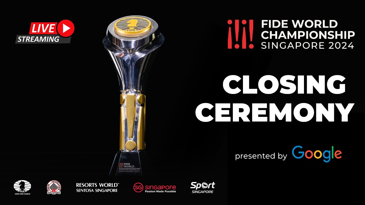 Gukesh D is crowned the World Champion! | Closing Ceremony | FIDE World Championship 2024