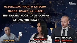 Uzbunjivač Maja u zatvoru, narod izlazi na ulice! Mandić: Hapsite SNS botove, a ne Maju!