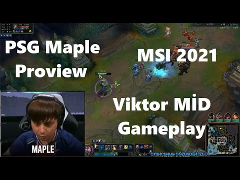 MSI 2021 Proview PSG Maple Viktor Gameplay POV Mid - PSG vs MAD