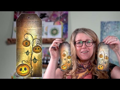 A Pumpkin Tag by Tracey Dutton - A Lavinia Stamps Tutorial