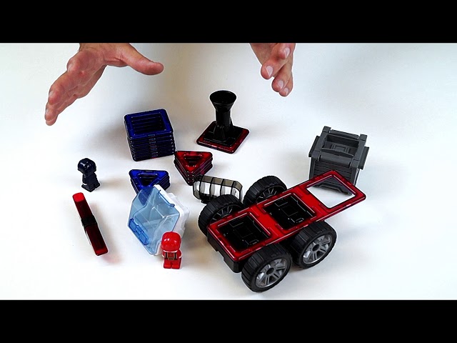 Vídeo relacionado con Magformers Amazing Police And Rescue Magnetic Building Blocks Tile Toy. Makes Cars And Buildings In A Police Theme. A STEM Toy For Children Aged 4+. With Police Character And Car.