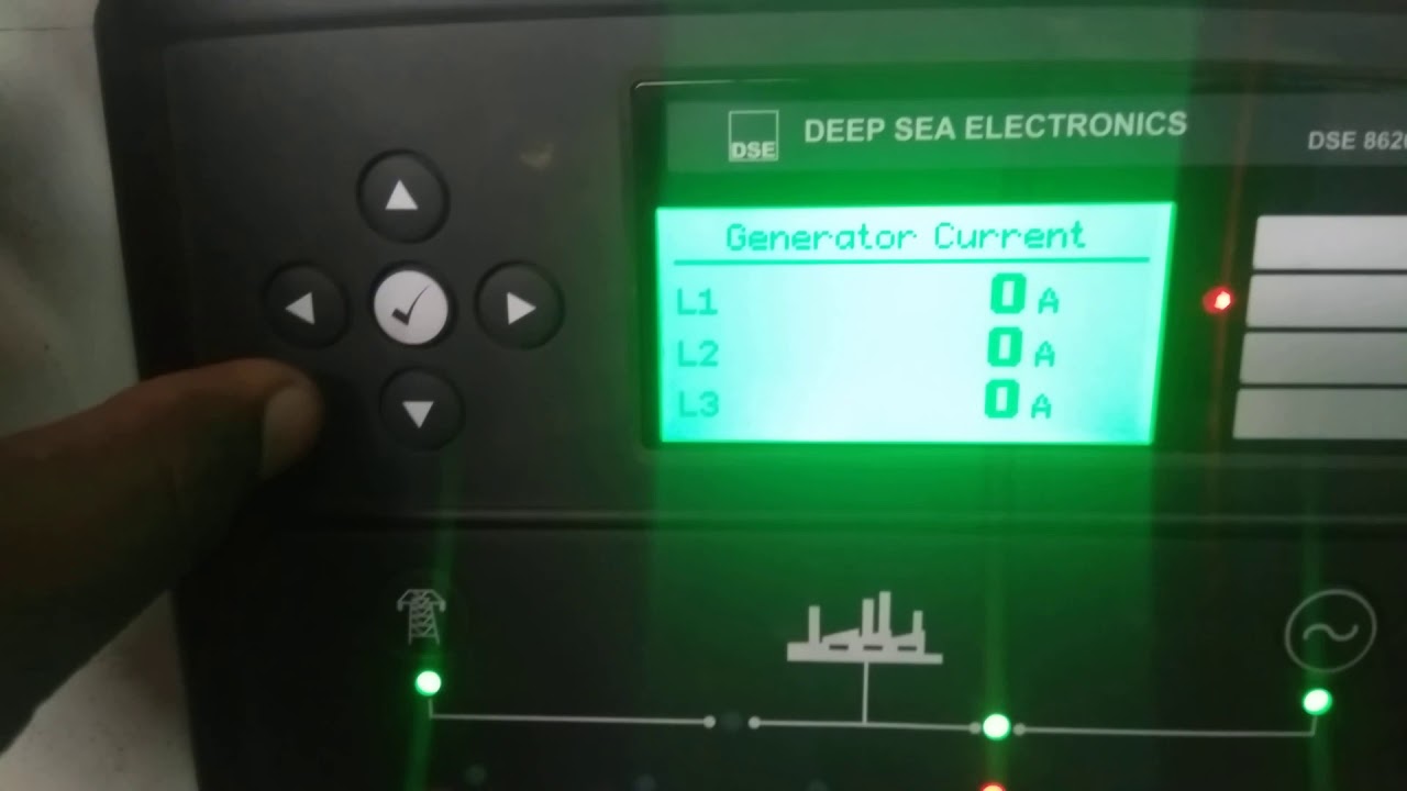 DSE 8620 sync with mains