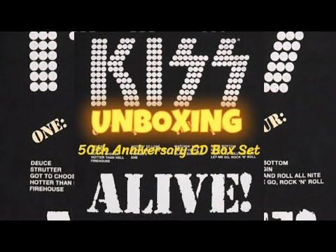 Unboxing The KISS ALIVE! 50TH Anniversary CD Box Set!