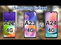 Samsung Galaxy A24 4G vs Samsung Galaxy A23 4G vs Samsung Galaxy A22 4G