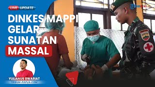 Peringati HKN ke-59, Yonif 125/SMB Bersama Dinkes Mappi Gelar Sunatan Massal Gratis untuk Anak-anak