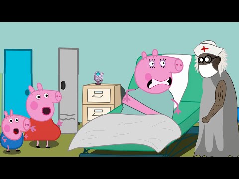 Peppa Pig Zombie Apocalypse, Peppa vs George Face Doctor GRANNY At House | Peppa Pig Funny Animation