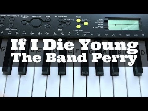 If I Die Young - The Band Perry | Easy Keyboard Tutorial With Notes (Right Hand)