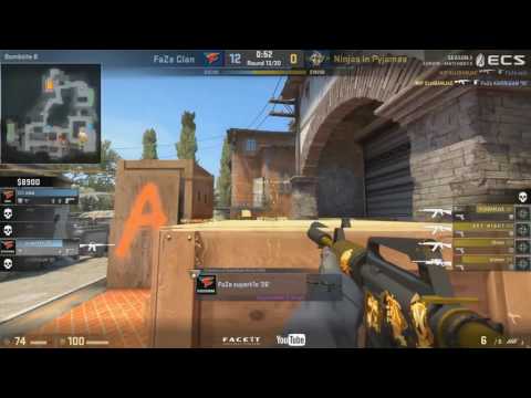 CS:GO - NiKo Sick 1 vs 3 Clutch vs NIP @ ECS Season 3