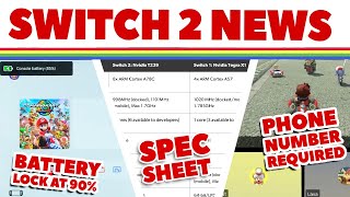 Switch 2 News - Spec Sheet, GameChat Needs Your Phone Number & Mario Movie 2 Title
