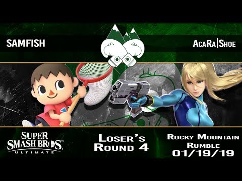 Rocky Mountain Rumble (Jan. '19) - SAMFISH (Villager) Vs. AcaRa|Shoe (ZSS) - Top 32 LR4