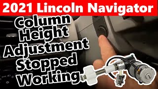 Lincoln Navigator Column Adjustment