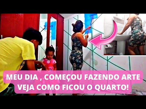 PINTANDO O QUARTO COM MEUS FILHOS! VEJA COMO FICOU A ARTE! @RAINHADOSPIOS