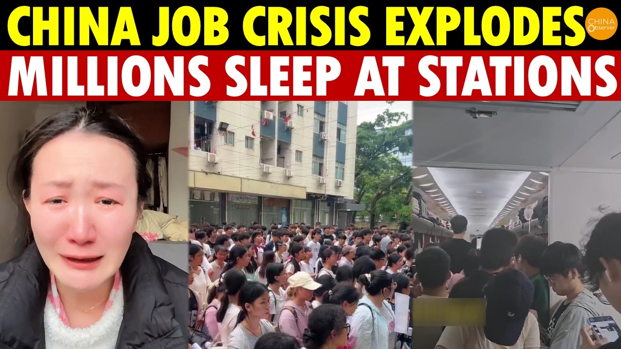 China Job Crisis Explodes: Millions Of Students Queue At Factories, Sleep Outside Stations