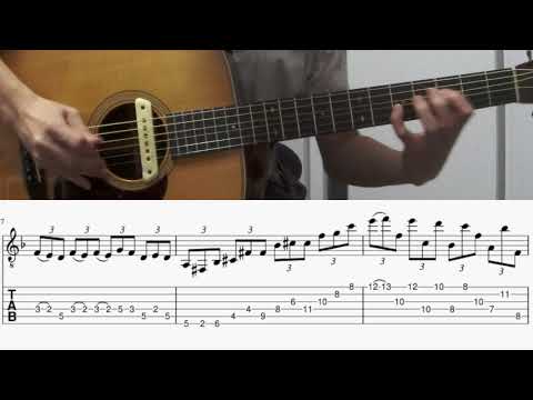 Peru (intro) / Julian Lage Transcription(tab + sheet music)弾いてみた