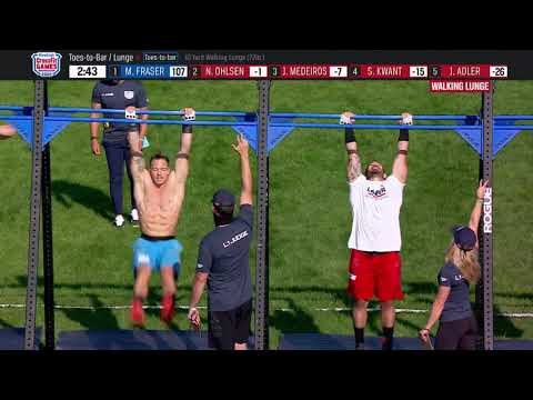 2020 CrossFit Games Event 6 - Toes to Bar/Lunge - Men