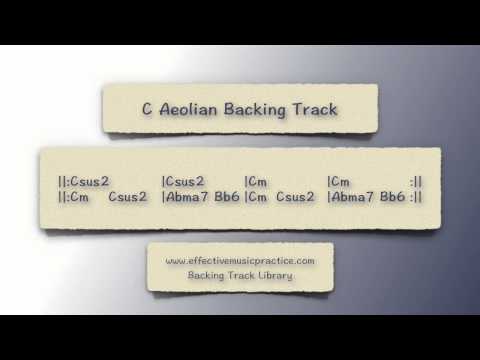 C Aeolian Mode Backing Track