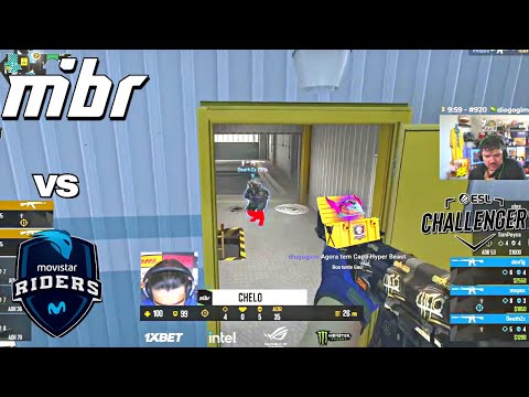DESTRUIDOS! MIBR vs MOVISTAR RIDERS - ESL Challenger Valencia - HIGHLIGHTS - CSGO - GAULES