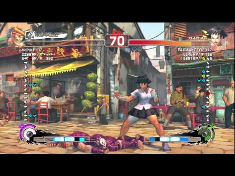 SSF4 AE Ver. 2012: heiho1102 [Adon] vs. FAXgimoto [Makoto] - PSN Ranked Match