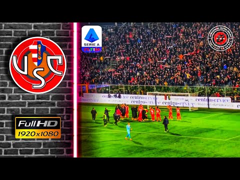 🔴⚪ ULTRAS CREMONA CRAZY CELEBRATE IN CASA • Cremonese vs As Roma 2-1 (01/03/2023)