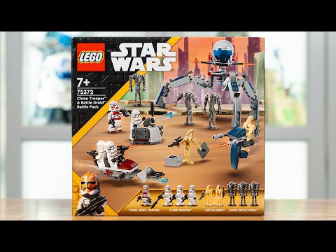 LEGO Star Wars 75372 CLONE TROOPERS & BATTLE DROIDS BATTLE PACK Review! (2024)