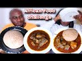 FIRST TO FINISH EATING GET THE $200 | MY WIFE TOOK IT PERSONAL 🤣 WHEAT AND BANGA SOUP MUKBANG