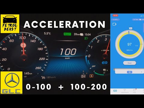 2021 MERCEDES GLC 300de (306HP) Plug-In Hybrid 4Matic | ACCELERATION | 0-100 | 100-200