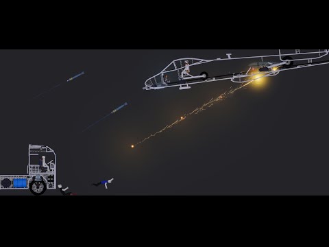 Crazy Aerial Plane Attacks In People Playground