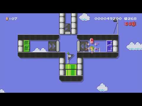 Zelda Triforce Coins (WW) by NinLL72 - Super Mario Maker - No Commentary 1bn