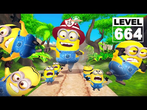 Despicable Me: Minion Rush The Volcano Island - Firefighter Minion run 13K meters | LEVEL 664