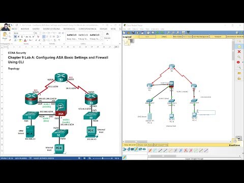 9.3.1.2 Lab - Configure ASA Basic Settings and Firewall Using CLI