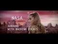 NASA - ARIANA GRANDE (Karaoke W/ Backing Vocals)