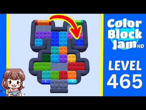 Color Block Jam Level 465 Solution Walkthrough