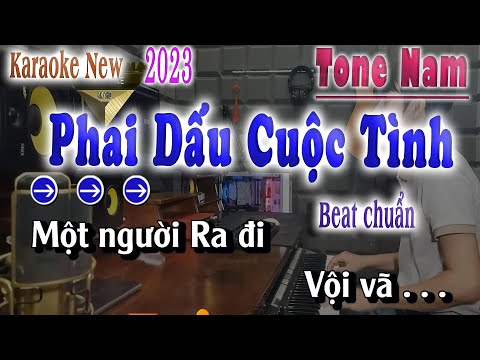 Phai Dấu Cuộc Tình - Karaoke Tone nam ( Nhạc Sống 2023 ) song nhien karaoke