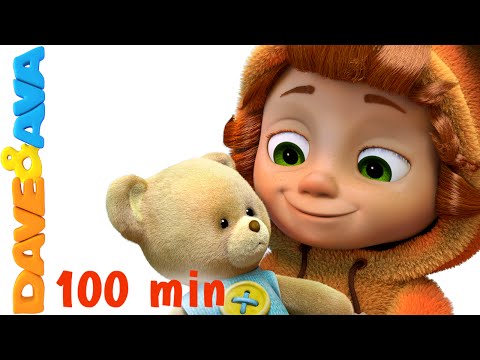 Teddy Bear, Teddy Bear, Turn Around | Nursery Rhymes for Kids and Children | Baby Song Dave and Ava